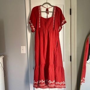 Old Navy midi ruffle dress